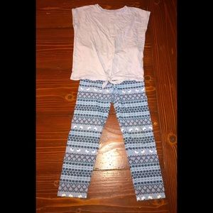 Girls Spring Outfit Capri and Top